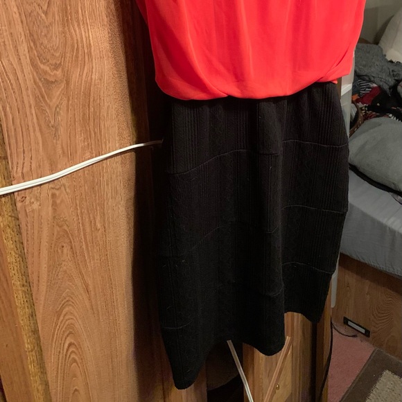 Orange and Black Dress - Picture 2 of 3